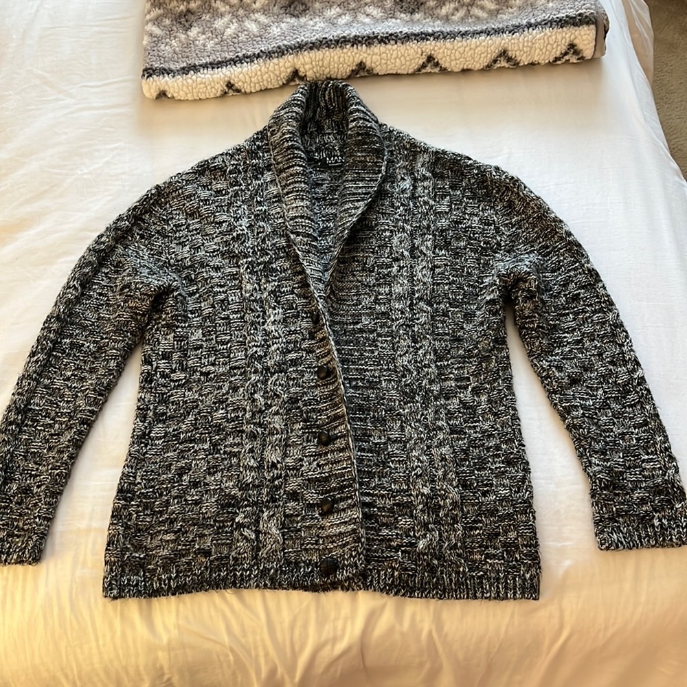 Knit cardigan sweater